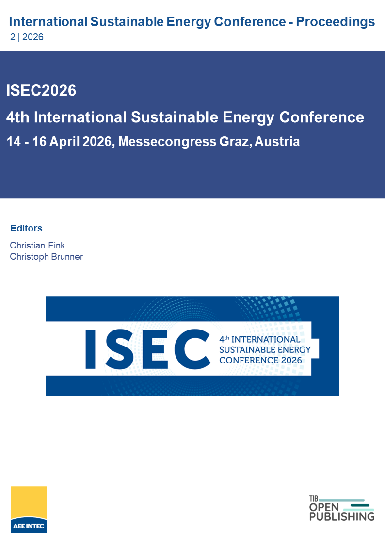                     View Vol. 2 (2026): ISEC 2026 – 4th International Sustainable Energy Conference
                