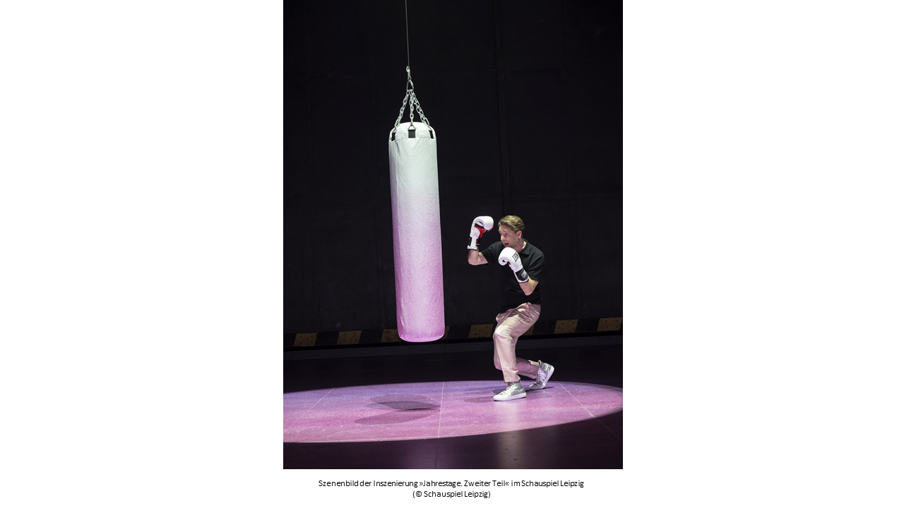 Szenenbild der Inszenierung »Jahrestage. Zweiter Teil« im Schauspiel Leipzig (© Schauspiel Leipzig)