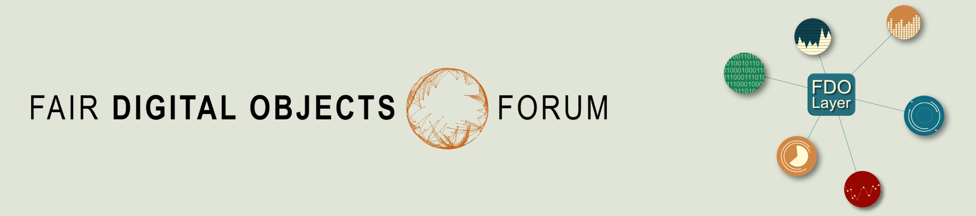 FAIR Digital Objects Forum Logo and FDO Layer