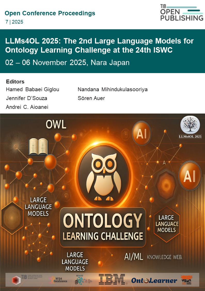 Cover Volume "LLMs4OL 2025: The 2nd Large Language Models for Ontology Learning Challenge at the 24th ISWC"
