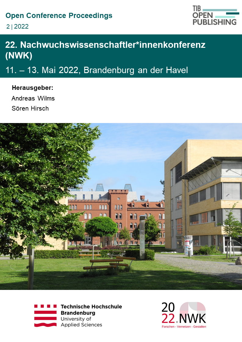 View Vol. 2 (2022): 22. Nachwuchswissenschaftler*innenkonferenz (NWK)