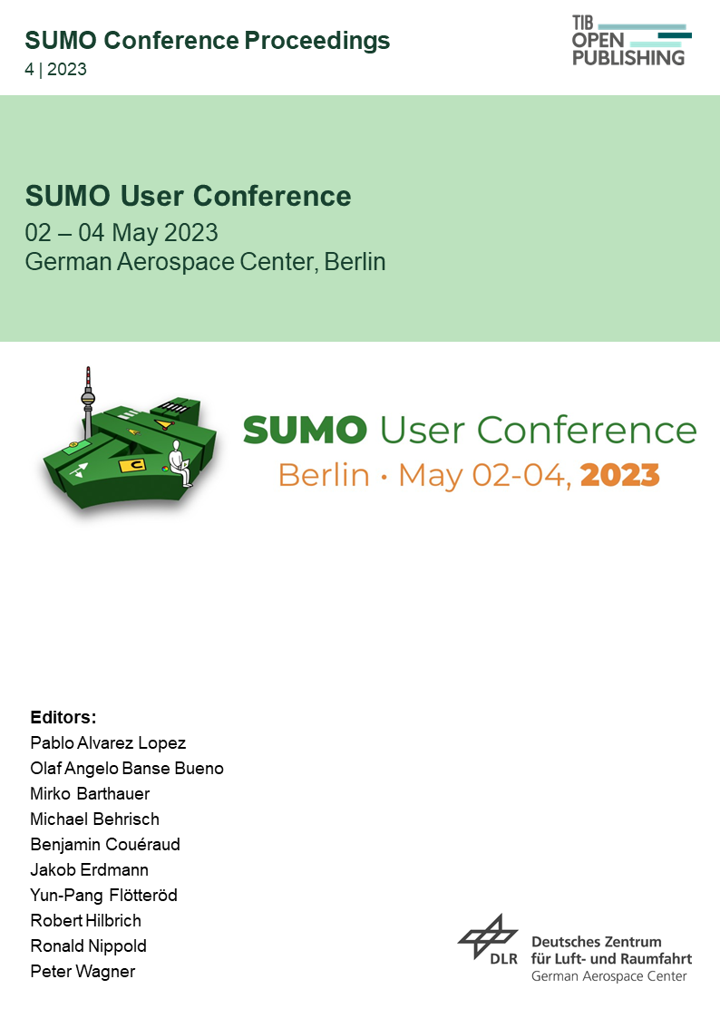                     View Vol. 4 (2023): SUMO User Conference 2023
                