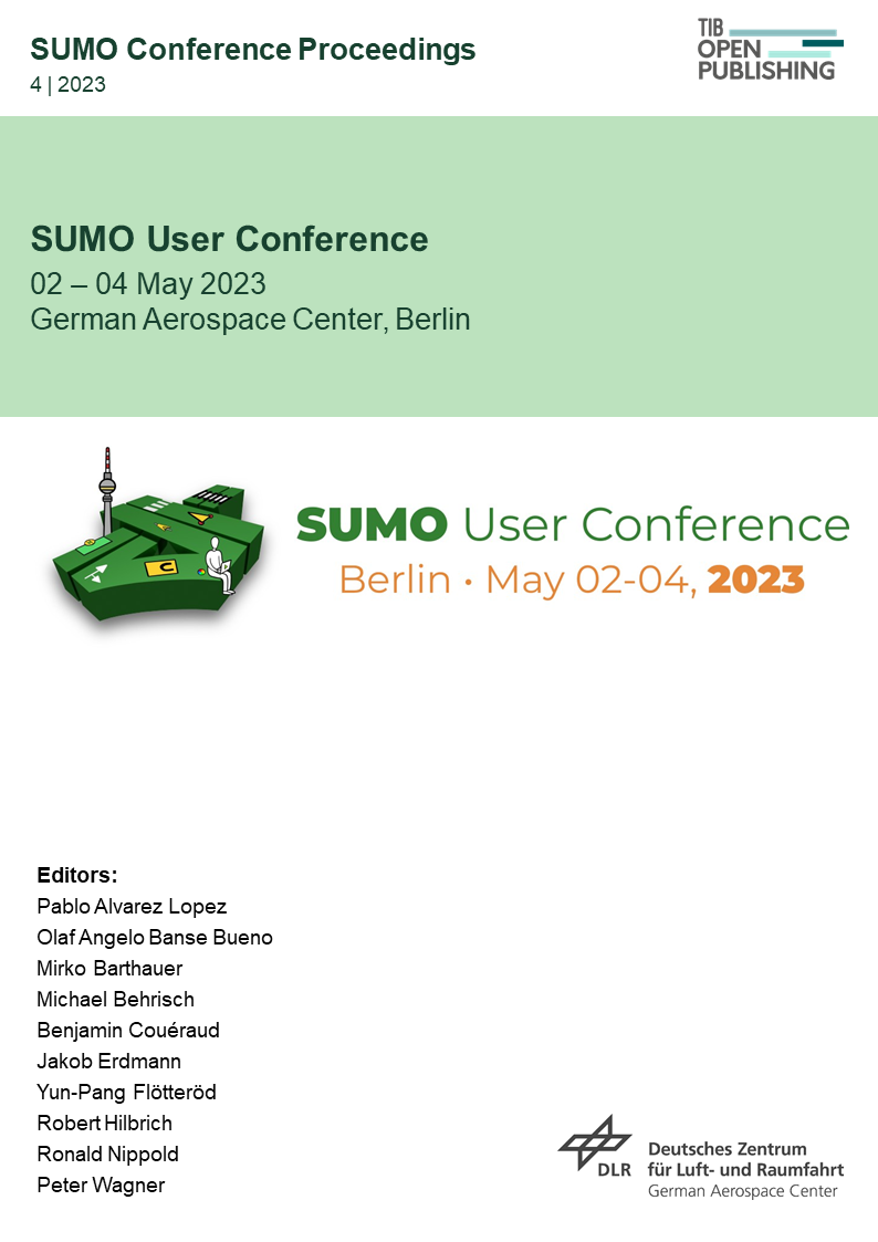 View Vol. 4 (2023): SUMO User Conference 2023