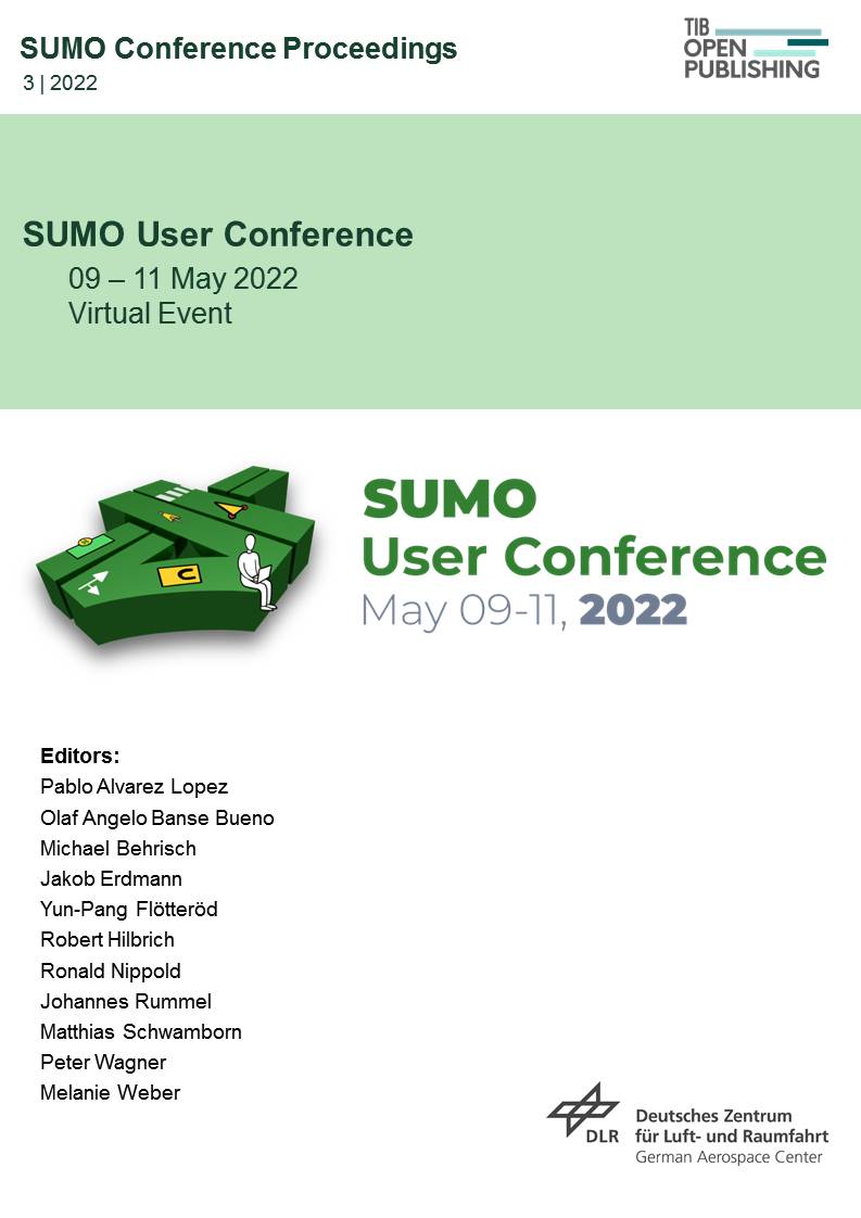 Cover image of SUMO Conf. Proc. 3 (2022)