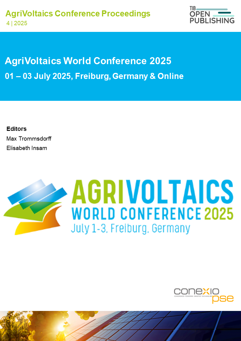 Cover AgriVoltaics 2025