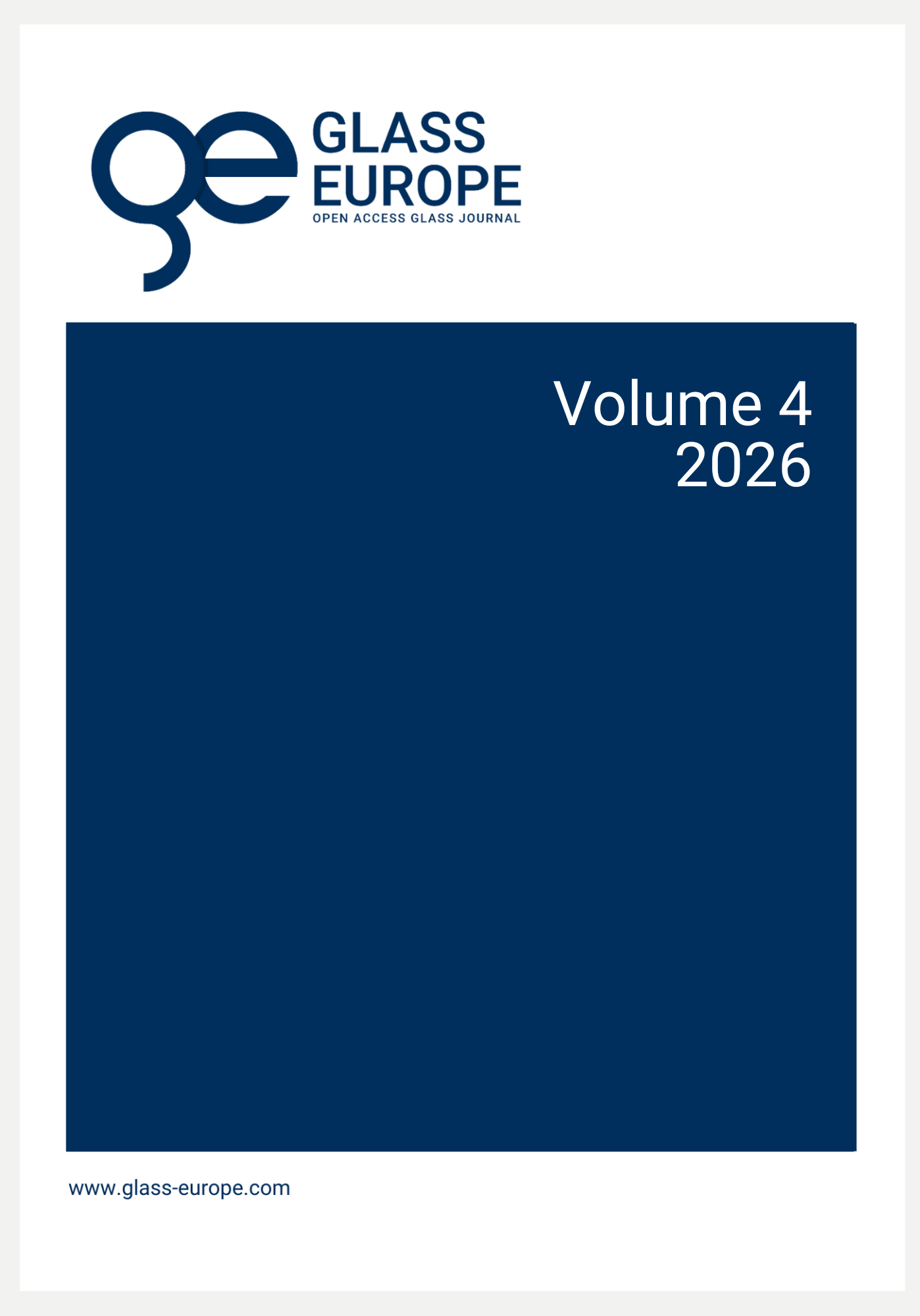 Cover Glass Europe Volume 4 2026